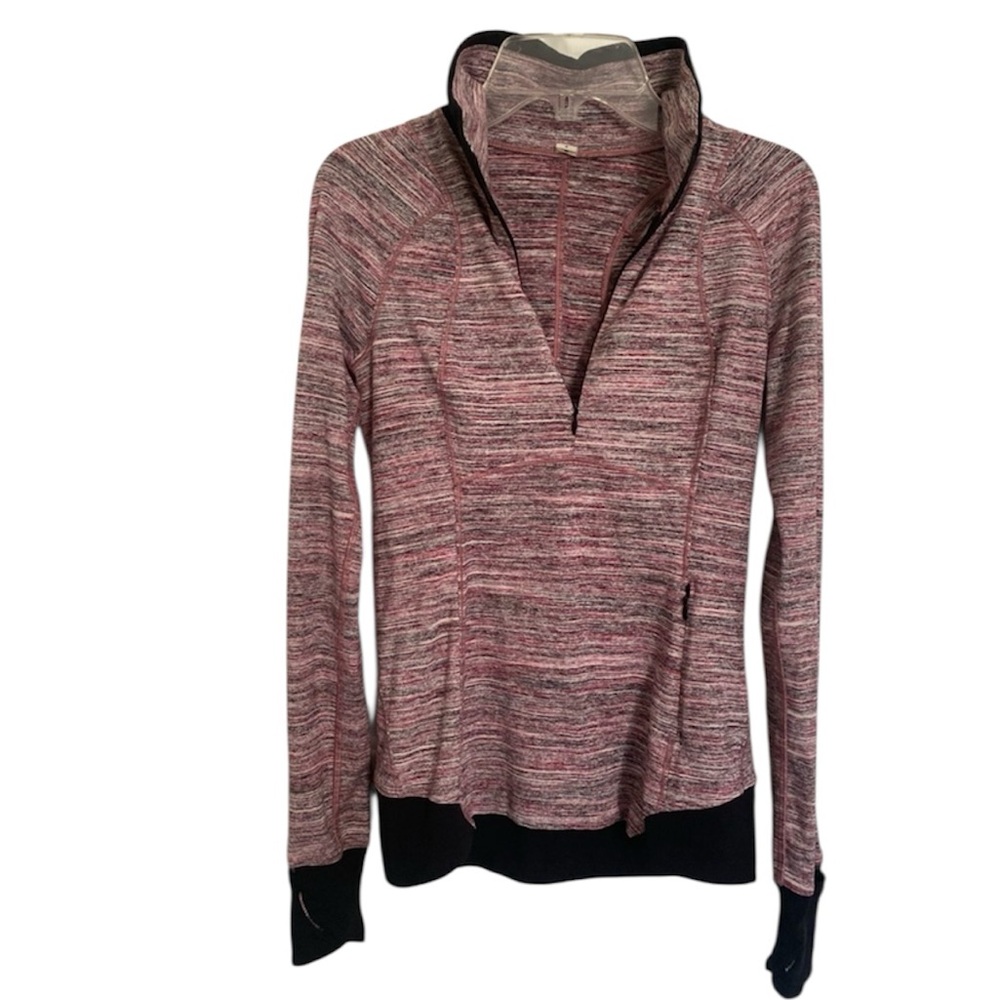Lululemon Runderful Pullover Women's Size 4 Space Dye 1/2 zip Camo Berry Rumble